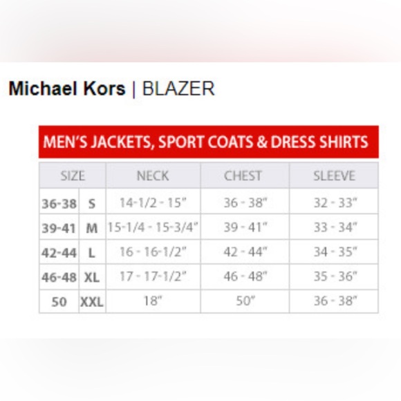 Michael Kors Men's Size 15 32/33 Slim Fit Long Sleeve 100% Cotton Dress Shirt - Picture 8 of 8